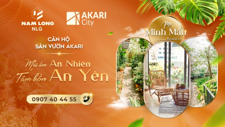 Cho thuê Căn hộ, căn hộ sân vườn, shophouse mặt bằng kinh doanh Akari Nam Long, Võ Văn Kiệt quận Bình Tân, gần Quận 8, nhà trống hoặc đầy đủ nội